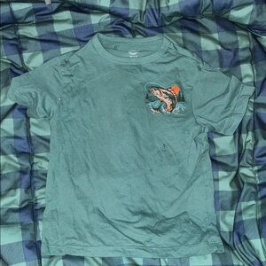 Reel Legends Teal Fishing Graphic Tee
